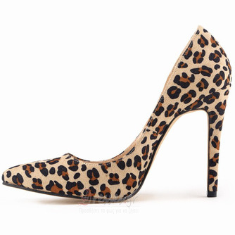 Γόβες με Leopard Print Sexy Suede Heels Γόβες Γάμου Γάμου - Σελίδα 2