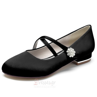 Παπούτσια γάμου μπαλαρίνας Rhinestone με στρογγυλά δάχτυλα Κομψά παπούτσια φορέματος για καθημερινά παπούτσια γάμου για πάρτι - Σελίδα 7