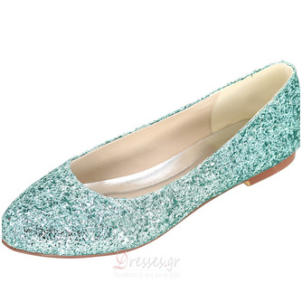 Sequin επίπεδη γυναικεία παπούτσια ασημένια παπούτσια παπούτσια για γάμο παπούτσια έγκυες γυναίκες παπούτσια γάμου - Σελίδα 1