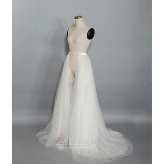 4 στρώσεις τούλινη φούστα Αποσπώμενο τούλι τρενάκι αποσπώμενο Νυφικό παντελόνι Αποσπώμενη φούστα γάμου - Σελίδα 3