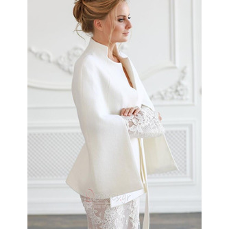 Γαμήλιο παλτό, νυφικό σακάκι, νυφικό παλτό, σακάκι γάμου, κάλυψη γάμου, λευκό παλτό, χειμερινό σακάκι ελεφαντόδοντου, πόντσο - Σελίδα 2