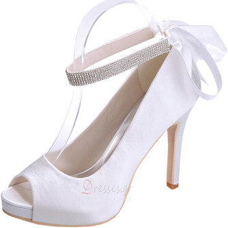 Σατέν παπούτσια γαμήλια παπούτσια γαμήλια παπούτσια παπούτσια στο στόμα ετήσια παπούτσια μόδας - Σελίδα 1