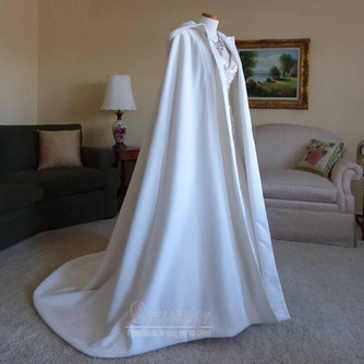Σάλι νύφης 200cm Παντός γάμου σάλι με κουκούλα λευκό - Σελίδα 1