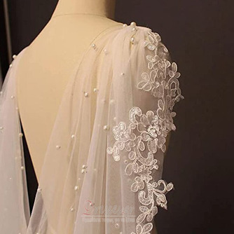 Vestido de noiva vestido de noiva xale pérola xale rendado xale - Σελίδα 3