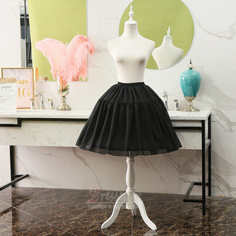 Νυφικό κοντό Crinoline, Κοντό εσώρουχο με φόρεμα χορού Cosplay, φουσκωτή φούστα, σιφόν κοριτσιού Lolita Petticoat 55cm - Σελίδα 3