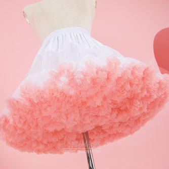 Ροζ ελαστική μέση φουσκωτό τούλι μεσοφόρι, Princess Ballet Dance Pettiskirts Lolita Cosplay, Rainbow Cloud Κοντή φούστα Tutu 45cm - Σελίδα 1