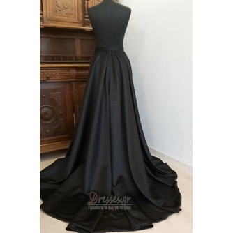 Αποσπώμενη νυφική φούστα Μαύρη μακριά φούστα με τσέπες Προσαρμοσμένη νυφική φούστα - Σελίδα 4
