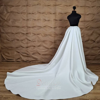 Αποσπώμενη γαμήλια σατέν φούστα αφαιρούμενο φόρεμα τρενάκι σατέν παντελόνι - Σελίδα 4