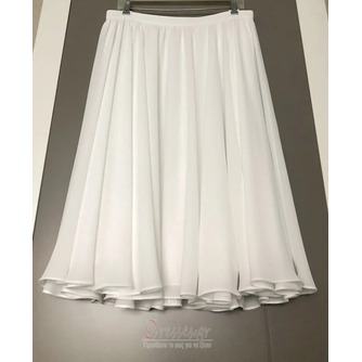 Γυναικεία φούστα σιφόν Νυφική φούστα Bridesmaid flowy Bridal Tea κοντή φούστα γάμου 68cm - Σελίδα 2