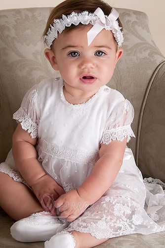 Κόσμημα Επίσημη Πριγκίπισσα Κοντομάνικο Καλοκαίρι Φόρεμα Βάπτισης - Σελίδα 4