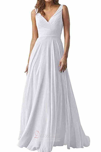Βραδινά φορέματα Σιφόν Κομψό & Πολυτελές Αμάνικο Βαθιά v-λαιμός Έτος 2023 - Σελίδα 3