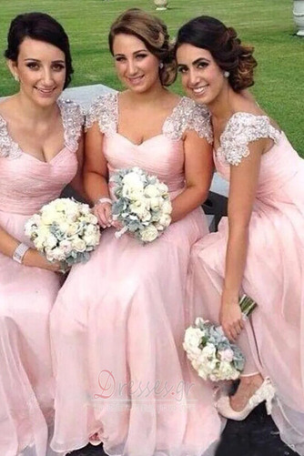 Προσαρμοσμένες μανίκια Τραίνο σκουπισμάτων Παράνυμφος φορέματα - Σελίδα 3