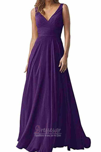 Βραδινά φορέματα Σιφόν Κομψό & Πολυτελές Αμάνικο Βαθιά v-λαιμός Έτος 2023 - Σελίδα 14