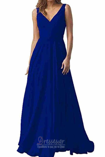 Βραδινά φορέματα Σιφόν Κομψό & Πολυτελές Αμάνικο Βαθιά v-λαιμός Έτος 2023 - Σελίδα 19