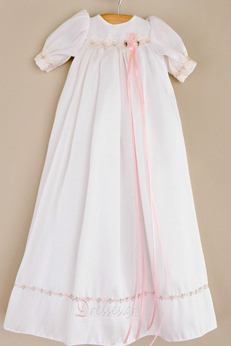 Φουσκωτό Κόσμημα Επίσημη Ταφτάς Τονισμένα τόξο Φόρεμα Βάπτισης - Σελίδα 1