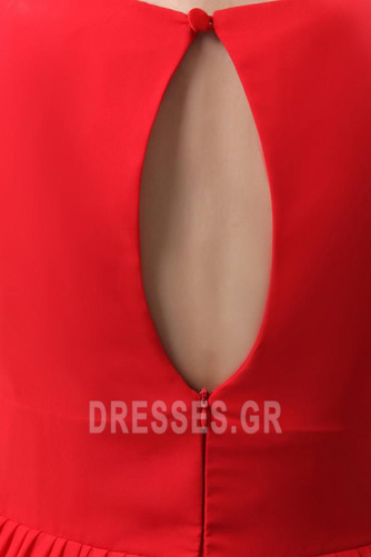 Λαιμόκοψη V Κόκκινο Φυσικό Μέχρι το Γόνατο Παράνυμφος φορέματα - Σελίδα 7