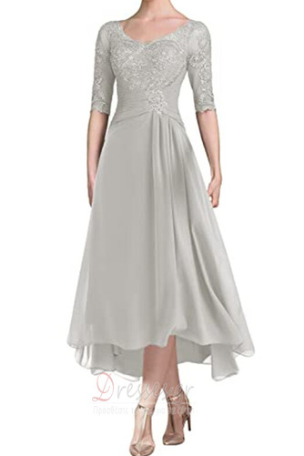 Μητέρα φόρεμα Άνοιξη Φυσικό Κομψό & Πολυτελές υψηλή Χαμηλή Σιφόν - Σελίδα 5