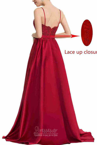 Βραδινά φορέματα σικ & σύγχρονος Δαντέλα-επάνω Φθινόπωρο Ντραπέ Φυσικό - Σελίδα 2