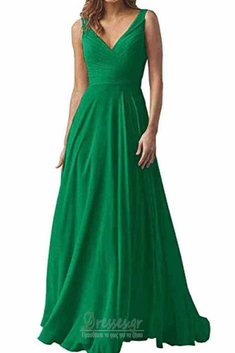Βραδινά φορέματα Σιφόν Κομψό & Πολυτελές Αμάνικο Βαθιά v-λαιμός Έτος 2023 - Σελίδα 12