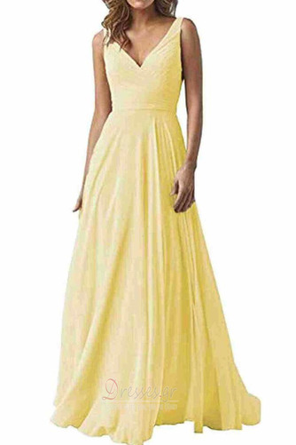 Βραδινά φορέματα Σιφόν Κομψό & Πολυτελές Αμάνικο Βαθιά v-λαιμός Έτος 2023 - Σελίδα 10