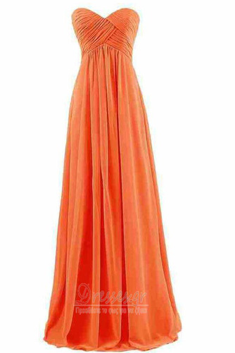 Παράνυμφος φορέματα Σιφόν Ντραπέ Μήκος πατωμάτων Αμάνικο Φυσικό αγαπημένος - Σελίδα 15