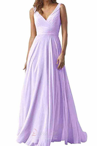 Βραδινά φορέματα Σιφόν Κομψό & Πολυτελές Αμάνικο Βαθιά v-λαιμός Έτος 2023 - Σελίδα 15