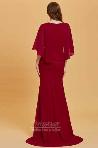 Φερμουάρ επάνω Φυσικό Κομψό Κόσμημα Χαλαρά μανίκια Βραδινά φορέματα - Σελίδα 2