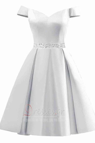 Κοκτέιλ φορέματα Μέχρι το Γόνατο Προσαρμοσμένες μανίκια Έτος 2023 Διακοσμημένες με χάντρες ζώνη - Σελίδα 16