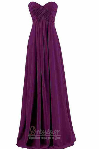 Παράνυμφος φορέματα Σιφόν Ντραπέ Μήκος πατωμάτων Αμάνικο Φυσικό αγαπημένος - Σελίδα 16