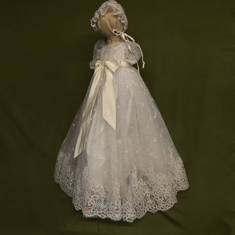 Κόσμημα Τούλι Πριγκίπισσα Μικρό Δαντέλα Άνοιξη Φόρεμα Βάπτισης