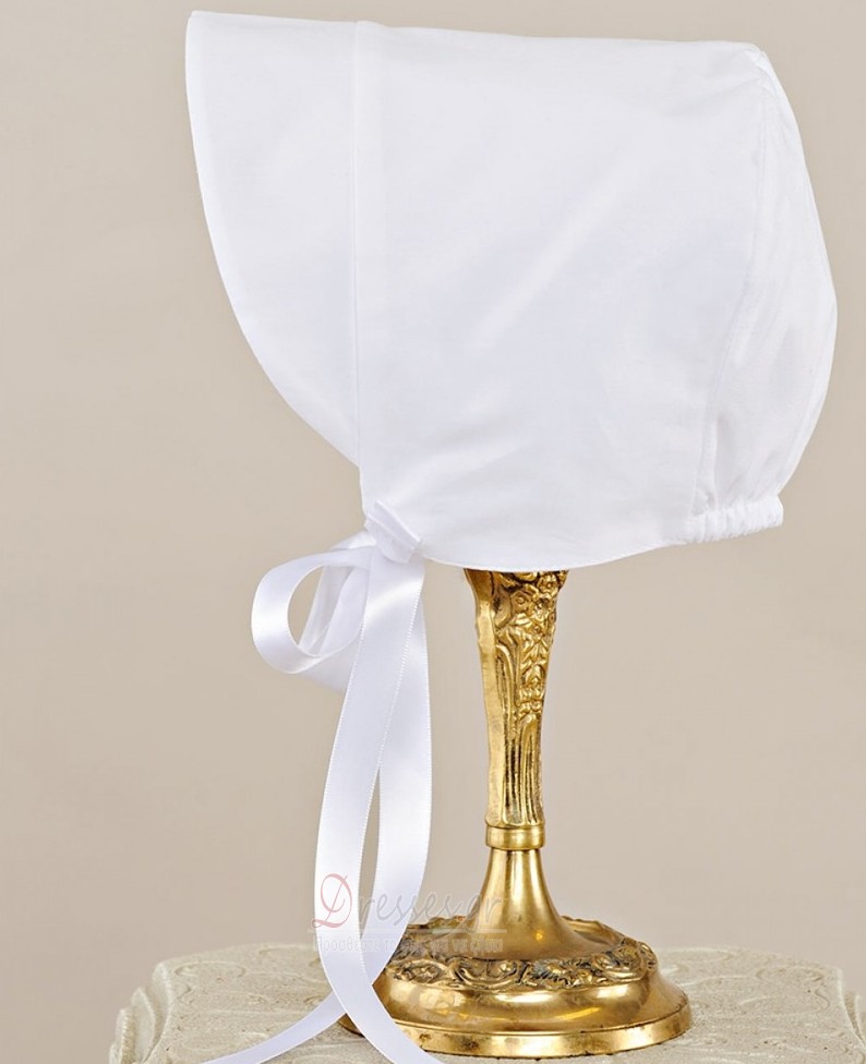 Σατέν Επίσημη Κοντομάνικο Υψηλός λαιμός Μακρά Φόρεμα Βάπτισης