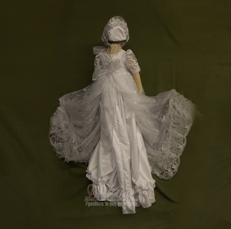 Τούλι Πριγκίπισσα Φθινόπωρο Δαντέλα Υψηλή καλύπτονται Φόρεμα Βάπτισης